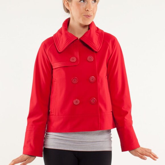 Lululemon Coco Softshell Jacket In Currant - Size 4 - Water & Wind Resistant - Picture 1 of 16